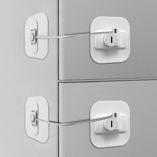 Refrigerator Locks Freezer Lock with Key for Child Safety - AdhizonMart -  Shop with Smile